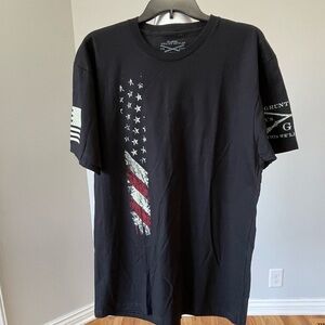 Grunt Style Black Patriotic Short Sleeve Tee